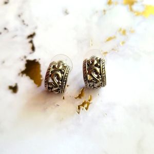 Silver fancy earrings